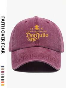1 pieza Gorra de béisbol con protección solar exterior, con estampado de letras de moda, versátil para uso diario - multicolor - Ver 12