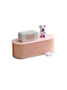 Desktop Power Socket Storage Box Multi Outlet Socket Organizer - Pink - View 4