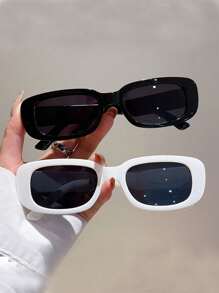1/2 pièces Lunettes vintage pour femmes à monture petite et ailée, style rétro, lunettes de mode pour dames