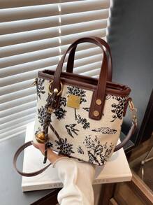 Nova Bolsa de Mão Pequena Bordada Estilo Chinês para Mulheres 2025 Nova Moda Bolsa Balde de Ombro Versátil Primavera/Verão, Melhor Presente do Dia das Mães para Mulheres