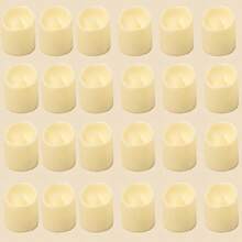 6/24件斜波蜡烛套装 LED电子仿真无焰蜡烛灯茶蜡烛 无烟 生日 婚礼 派对 节日 室内外创意场景装饰灯 产品含电池