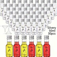 1/5/22/30/36/41pcs Plastic Empty Bottle Mini 0.85Oz Empty Plastic Juice Bottles With Funnels, Can Washable, Reusable, And Durable,Be Used To Store A Small Travel-Sized Quantity Of Your Favorite Lotion, Perfume, DIY Essential Oils, For Party Favors, Weddings, Back To School - Clear - View 13
