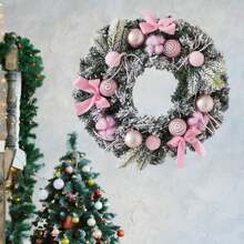 30cm Spring Wreath For Front Door Artificial Summer Wreaths Flower Garland For Front Door Outside Wall Window Decor Party Home Entrance Wreath Flowers Gifts Creative Artificial Garland Hanging Pendants Wedding Decoration Home Party Decor Farmhouse Holiday Decor