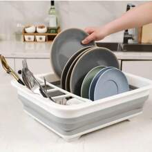 Égouttoir à vaisselle pliable en silicone pour camping-car, bateau, caravane, égouttoir à vaisselle portable, organisateur de vaisselle pour cuisine, camping-car, camping-car