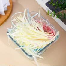 1 paquete de papel de relleno de caja de regalo con corte ondulado, papel de rafia colorido, relleno decorativo de empaquetado de regalo de fiesta, picado de papel ondulado para fiesta