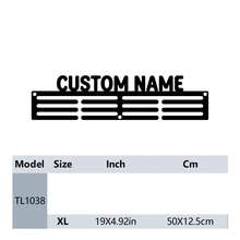 1件可客製化文字DIY鐵製標牌，牆面裝飾，俱樂部裝飾，黑色、銀色、金色可選，個性化禮物，運動員好友禮物，獎牌架，父親節禮物，美學家居 - 彩色 - 查看 58