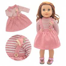 Convient pour les poupées reborn de 16 à 18 pouces/40,6 à 45,7 cm, 20 styles de robes convenant comme cadeaux pour enfants (à l'exclusion des poupées) - multicolore - Voir 12