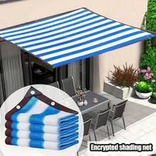 Farbiges Außen-Schattennetz, Sonnenschutz mit UV-Schutz, UV-geschütztes farbiges Schattentuch, rechteckige Pool- und Garten-Abdeckung, geeignet für Garten, Terrasse, Pavillon, Gewächshaus und Pergola, tragbares rechteckiges Schattentuch mit Streifendesign für Pergola, Terrasse, Garten, Blumen, Pflanzen, Gewächshaus und Haustiere