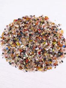 天然石混合水晶材料水晶砾石石片矿石矿物疗愈灵气标本宝石珠宝制作家居水族箱装饰岩石砾石标本矿物