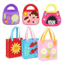 5pcs Children's Knitting Handmade Yarn Painting, Cartoon Animal Diy Making Material Toy Stickers, The Best Birthday Gift For Boys And Girls Random Accessory Color,Christmas Gifts, Holiday Gifts