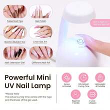 Beetles Tipex Gel Nail Kit With 224Pcs 16Sizes Medium Coffin Apex Nail Tips C Curved , Pre-Building Acrylic Nails With Tipex Nail Glue,Mini Nail Lamp, Nail File For DIY Nails Or Salon Use - 0C-stiletto Medium 224pcs (Tipex Nail Kit) - View 4