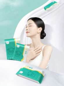 便携式一次性浴巾，更大更厚，独立包装，柔软亲肤，舒适，吸水性强，适合商务旅行、居家、健身房、办公室、度假和露营，毛巾，浴巾，身体清洁毛巾 - 白色 - 查看 11