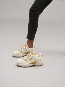 2025 Spring/Summer New Breathable Casual Women Shoes, Solid Color Vintage Comfortable Versatile Light Soft Bottom Anti-Slip Shock Absorbing Thin Mesh Running Sneakers