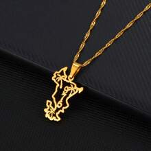 1pc 2.5cm Mayotte Pendant Necklaces For Women Girls Mamoudzou Mahore Jewelry