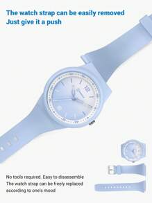 MINGRUI Nuevo reloj de moda para niños, de estilo ombre con colores de caramelo, reloj de niña, regalo para niños, resistente al agua 3ATM, estilo de campus escolar