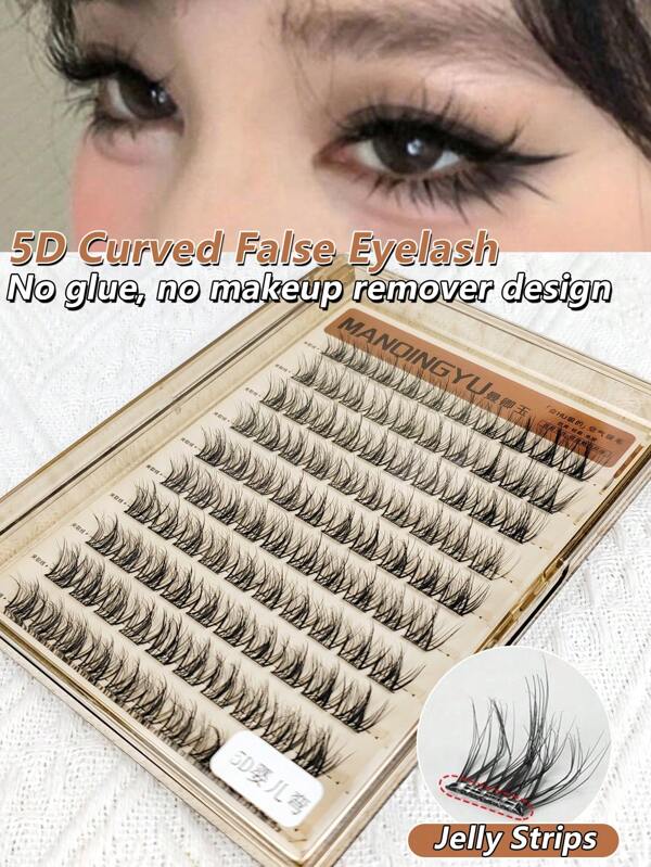 100 Pieces,C Warps,Thickness: 0.05mm,Length:10-12mm,Of Artificial Mink Fur, 3D Natural Effect, Easy To Apply To The Eyes, Individual Lash Clusters,Lash Clusters,Individual False Eyelashes,Reusable, Instantly Enlarged, Segmented Design For Various DIY Options, Giving You A Personalized Pair Of Big Eyes(Cat),No Glue Required,Thick Anime Eyelash,Fluffy,Crossover