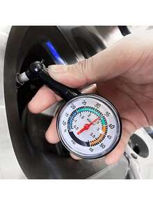 1pc High Precision Multifunctional Car Tire Pressure Gauge - Mechanical Air Pressure Meter For Emergency Detection - Default - View 12