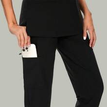 COZYFIT Scrubs Luna Vital Set Women - Stretch Scrub Top & Jogger Pant With 8 Pockets Clothes Nursing Attire - White - View 7