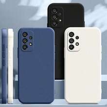 适用于三星 Galaxy A04S A22 A32 A42 A52 A52S A72 A13 A23 A33 A53 A54 A73 5G 的软硅胶经典款手机壳，兼容 15 Pro Max 14 15 16 16 Pro Max XR 11 12 13，防水防震防摔防刮，国际版，非国内版 - 黑色 - 查看 3