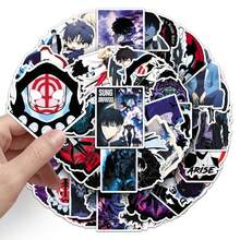 50pcs Solo Leveling Merch Solo Leveling Stickers Anime Stickers Solo Leveling Car Decal Cartoon Stickers Pack Solo Leveling Poster Vinyl Waterproof Stickers For Water Bottle,Computer,Laptop,Phone,Luggage,Notebook,Fridge - Multicolor - View 5
