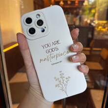 Elegant Christian Phone Cover For Iphone Models 16, 11, 15, 14, 13, And 12 Pro Max Plus Featuring A Bible Verse, Perfect For Birthdays And As Gifts For Women. Protection Protective - 白色 - 查看 3