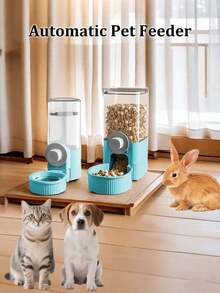 悬挂式自动宠物喂食器/饮水器 无需电源 大容量重力供水流食器 耐用塑料 易于安装 卫生设计 防漏 可清洗 可拆卸 幼犬饲料 猫咪必需品 狗狗用品 狗碗 猫碗 狗狗用品 猫咪用品 狗狗配件 适用于中小型犬 猫咪 兔子 - 藍色 - 查看 2