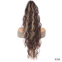66 Cm Claw Ponytail Extension - Long, Water Wave Style, Heat Resistant Synthetic Hairpiece For Women, Ideal For Parties And Daily Wear, Black, Brown, Blonde, Heat Resistant Fiber - Multicolor - View 21