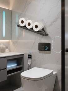 1pc Creative Paper Towel Holder, Wall-Mounted Paper Towel Holder, Bathroom Toilet Washstand Paper Towel Holder, Home Cleaning Storage Kitchen Pendant, Bathroom Pendant Bedroom Pendant, Holiday Gift