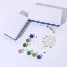 Colorful Crystals Catcher Hanging Suncatchers Chandelier Lamps Light Pendant Prisms Hanging Ornament Home Decoration - 藍色 - 查看 4