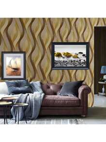 Modern Luxury Abstract Striped Self-Adhesive Wallpaper - Peel And Paste, Waterproof, Detachable, Vinyl Internet Famous Background Wall For Lining Living Rooms, Bedrooms, And Drawers