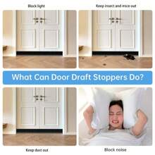 1pcDoor Bottom Seal Strip With Brush, Soundproofing, Insect-Proof, Windproof And Dustproof, Adjustable Door Gap Wind Guard Self-Ad Room Decor Kitchen Decor Bathroom Decor Kitchen Bathroom