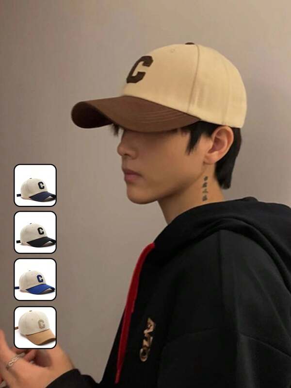 1pc Fashionable Versatile Vintage Embroidery C Logo Baseball Cap