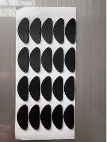 10/20/30件眼镜鼻托材料、自粘鼻托板、眼镜和太阳镜鼻托垫、眼镜配件 - 黑與白 - 查看 15