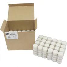 192 Unidades Velas Blancas Sin Aroma, Tiempo de Quema Extendido de 6 a 7 Horas, Vela Transparente en Forma de Taza de Té - Blanco - Ver 3