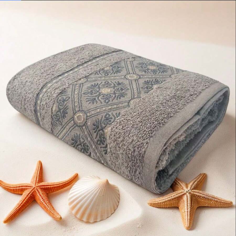 Half Bath Towel, Various Colors, 140x70cm - 400gr Soft And Absorbent - Grey - View 1
