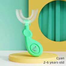 1 Pc U-Shaped Toothbrush, Toothbrush With Soft Silicone Brush Head, Manual Toothbrush, Oral Teeth Cleaning Design - Multicolor - View 15