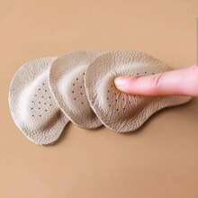 2 Pieces Of Leather Forefoot Pads | Breathable Anti-Slip Insoles For High Heels And Sandals - Comfortable Leather Insoles That Enhance Grip And Cushioning, Perfect For Casual Style And Casual Shoe Accessories | Breathable Insoles | Insoles That Enhance Grip