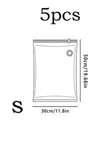 1/5/10个装可重复使用真空收纳袋，真空泵需另购 - 便携式塑料旅行袋、衣物收纳袋、PET真空压缩袋、简约透明真空压缩袋，适用于宿舍、衣柜、卧室、浴室装饰。返校学生礼物 - 彩色 - 查看 12