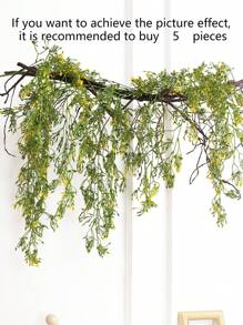 1pc Artificial Chili Pepper Hanging Vine - Decor For Home, Room, Wreath, Garden, Wedding, Inside And Outside, Farmhouse Style Fake Hanging Vine