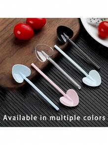 100pcs Heart Shaped Disposable Spoons - Perfect For Ice Cream, Cones And More - High Quality Tableware For Parties, Picnics And Camping