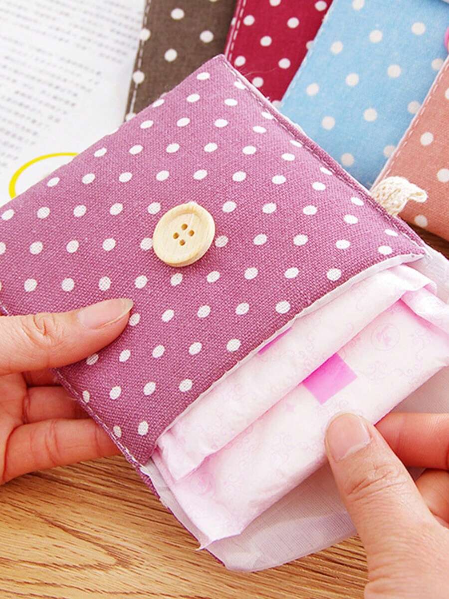 1 件卫生巾旅行收纳袋，7 种图案可选，现代便携式卫生巾袋，月经用品收纳袋，可爱卡通女用卫生巾收纳袋，适用于家庭旅行收纳袋，化妆包，化妆袋，度假收纳袋，卫生护垫袋，月经袋，旅行配件