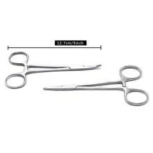 5.5" Stainless Steel Hemostatic Forceps With Locking Mechanism - Curved Tip, 3-Level Adjustable Grip, Suitable For Nurses, Veterinarians, Fishing, Pet Grooming And More. Features Multi-Function Precision Pliers Design With Medical Tweezers Accuracy And Stylish Metallic Finish.
