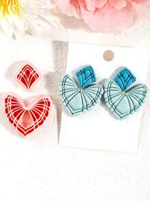 2 Stücke Frühlingsblumen-Ausstecher aus Polymer Clay, Boho Florale Ausstecher aus Polymer Clay für die Schmuckherstellung aus Polymer Clay, 3D-gedruckte Tonausstecher, Schmuckherstellungs-Werkzeug-Kits, Cut Out