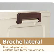 Seokiwi 6 Niveles de Contenedores de Almacenamiento de Plástico con Tapa - Armario de almacenamiento plegable - Plástico pesado resistente, Estante de almacenamiento multicapa para el hogar, estante de almacenamiento para la cocina con ahorro de espacio para refrigerios y bebidas, estantería, organizador de ropa. Contenedores Apilables con Ruedas, Sistema de Organizador Plegable para Armario, Baño, Hogar, Oficina, Dormitorio - Albaricoque - Ver 8