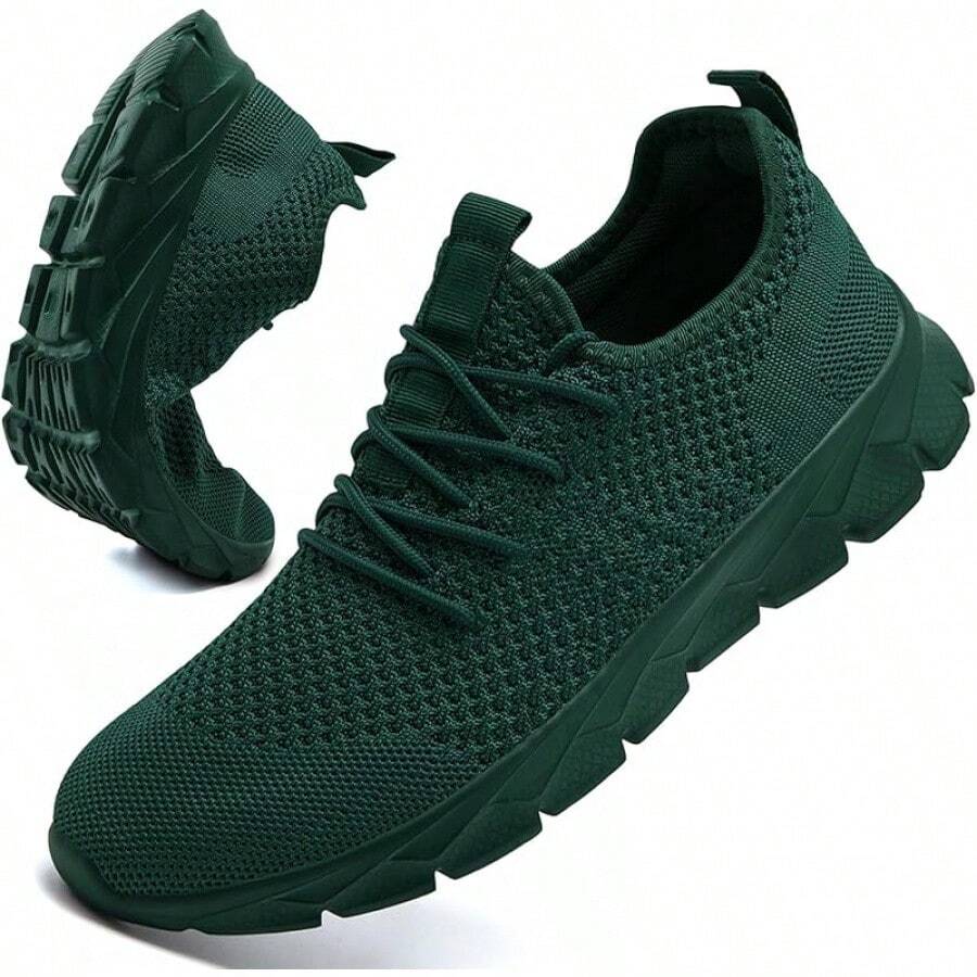 Lightweight Breathable Women's Tennis Shoes For Gym Workout - 深綠色 - 查看 1