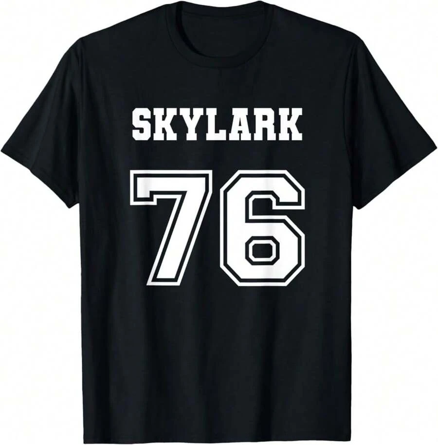 Camiseta estilo jersey Skylark 76 1976, clásico coche de músculo de la vieja escuela - Negro - Ver 1
