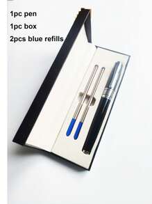 Novo Desenho de Luxo Caneta de Escritório de Metal Preta, Caneta de Esfera Metálica para Assinatura, Caneta Metálica como Presente de Negócios e de Volta às Aulas