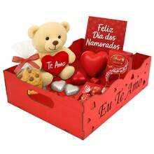 Decorated Tray Crafted With Handle I Love You Valentine's Day - Celebration - Special MDF - Đỏ - Xem 1