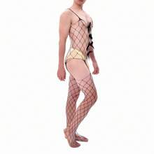 Sexy Lingerie Crotchless Bodysuit Mesh Stockings Transparent Temptation No Need To Take Off Uniform Flirting