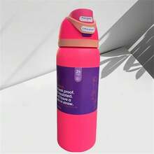 16 Oz Stainless Steel Insulated Cup, Coffee Cup Car Cup Is Easy To Carry, Multi-Purpose, Water Cup, Very Suitable For Car, Home, Work, Travel, Suitable For Drinking Hot And Cold Drinks - 玫紅色 - 查看 2